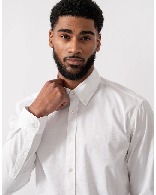 Boss White Boss Rickert Regular-Fit Shirt for men