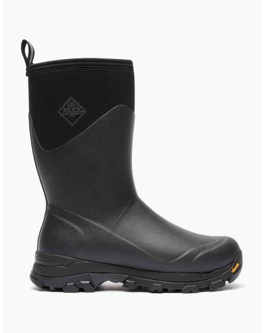 Muck Boot Black Arctic Ice Mid Wellingtons for men
