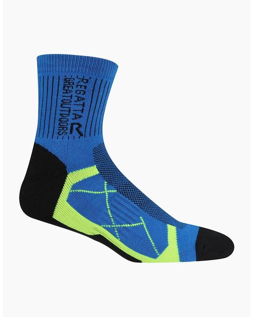 Regatta Blue Active Outdoor Socks (Pack Of 2) for men