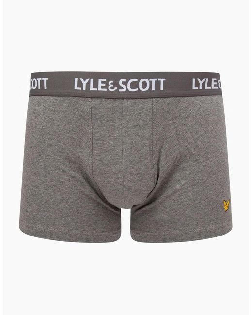 Lyle & Scott Black 3-Pack Barclay Boxer Briefs for men