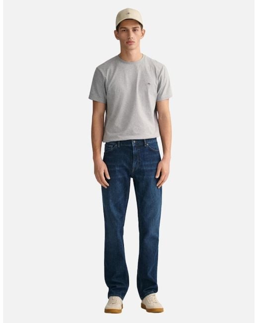 Gant Blue Regular Fit Jeans for men