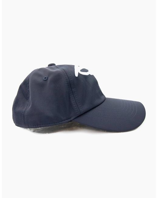 KENZO Blue Rubberised Signature Logo Cap for men