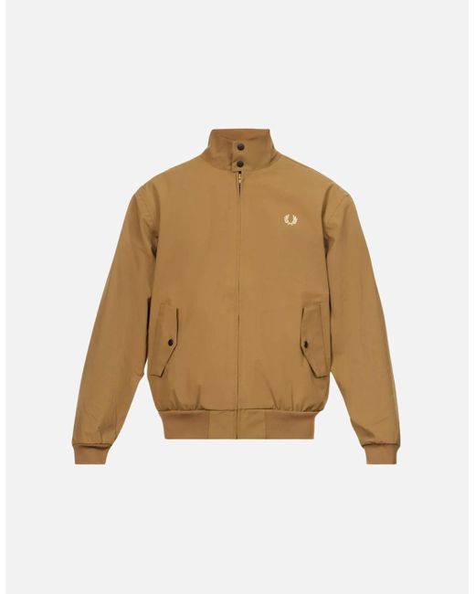 Fred Perry Natural Bonded Zip Through Jacket for men