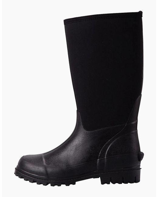 Mountain Warehouse Black Ladies Mucker Neoprene Calf Boots