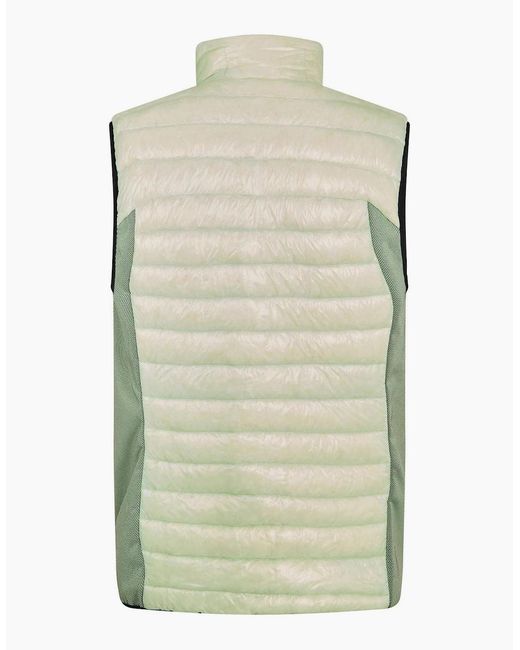 Boss Green Techno Horizontal Stripe Zipped Pocket Gilet for men