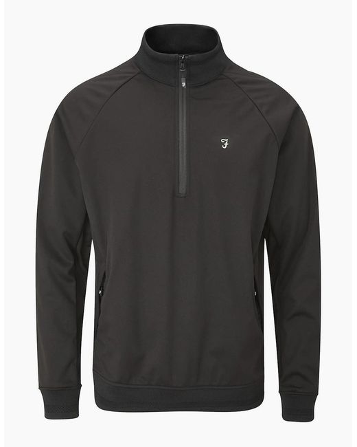 Farah Gray Kala Quarter Zip Jacket for men