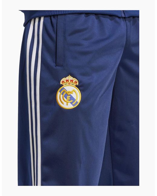 Adidas Blue Real Madrid Retro Tracksuit Bottoms 99/00 for men
