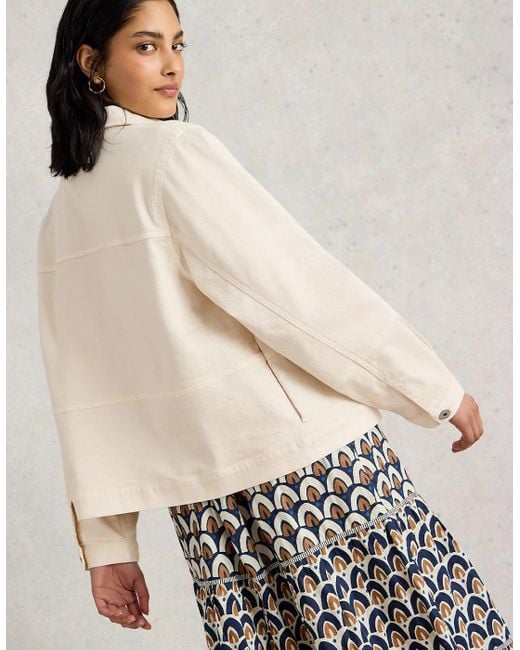 White Stuff Camille Denim Jacket Light Natural