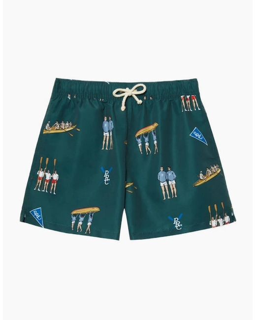 Pompeii3 Green Rowing Pine Swim Trunks for men