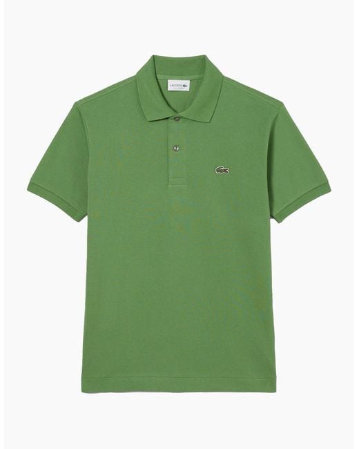 Lacoste Green Classic Fit Polo Shirt Lime for men