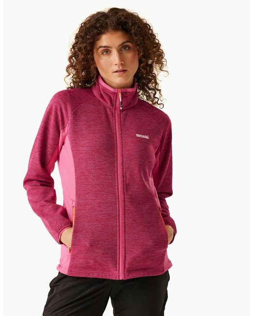 Regatta Pink Ladies Highton Iv Full Zip Fleece Jacket