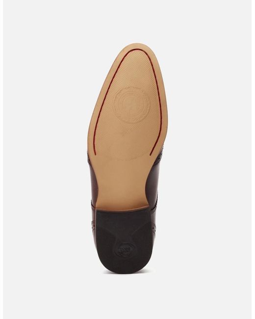 Base London Brown Barbera Lace Up Brogues for men