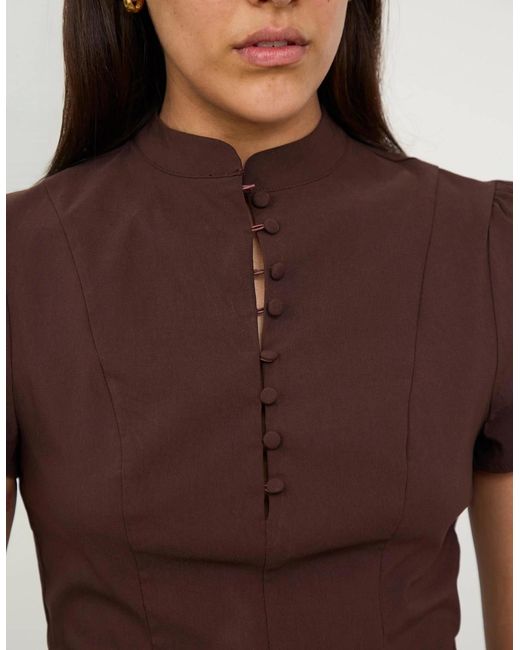 no emotions Brown The Elsa Top