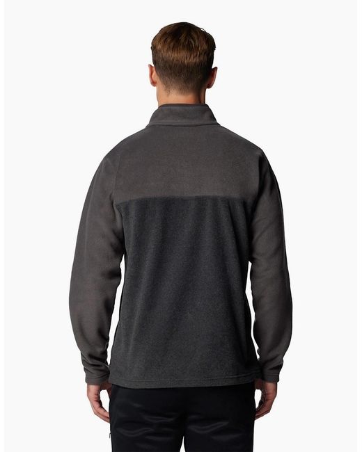 Columbia Black Steens Mountain Half Snap Ii Fleece Jacket for men