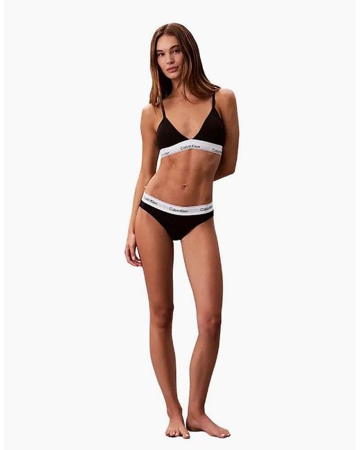 Calvin Klein White Icon Cotton Modal Bikini Brief
