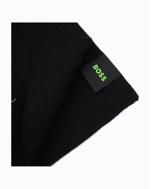 Boss Black Aride Logo Scarf 001 for men