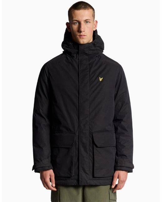 Lyle & Scott Gray Lyle & Scott Jet Membrane Parka for men