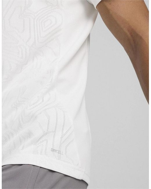 PUMA White Teamfinal Training Short Sleeve Performance T-Shirt for men