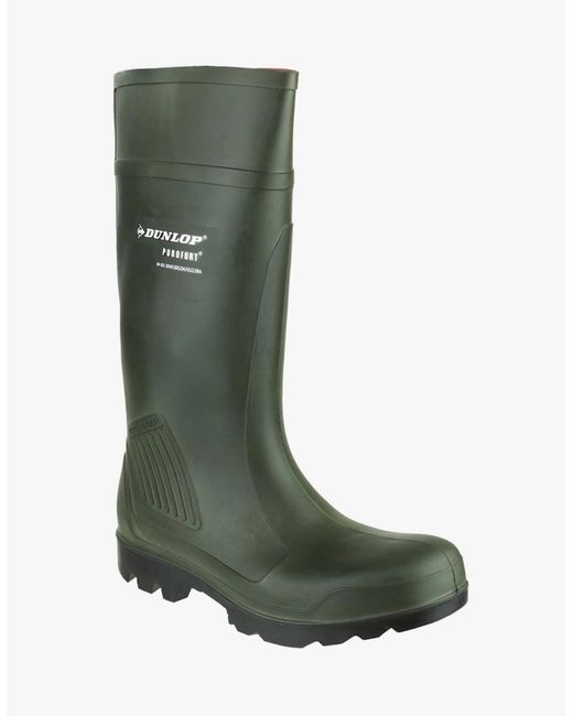 Dunlop Green Purofort Wellington Boots