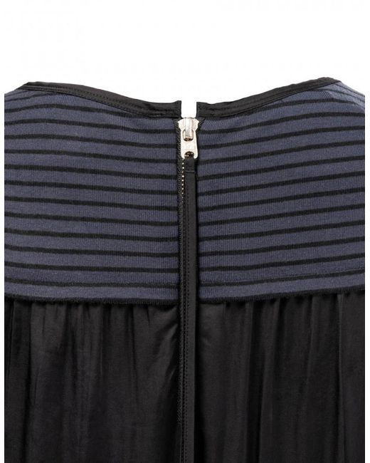 Maison Scotch Blue S/S Zip Closure Top