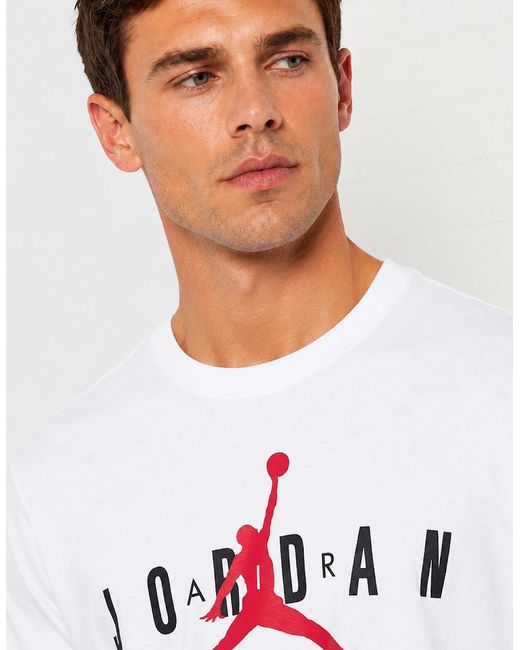Nike White Jordan Jumpman Logo T-Shirt for men
