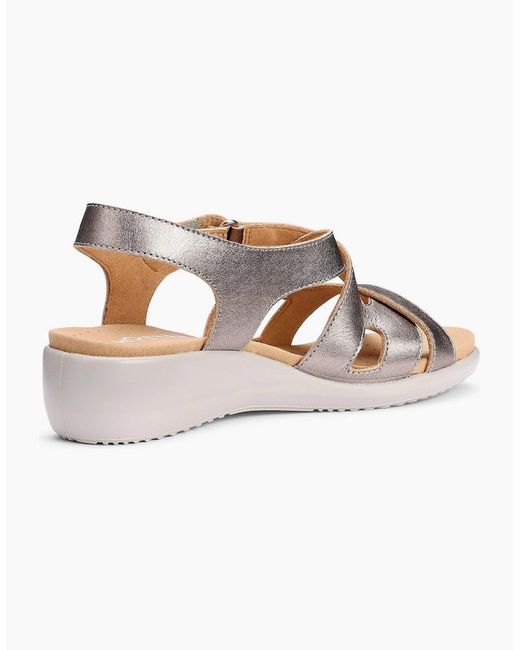 Hotter Pink Eliana Low Wedge Sandals