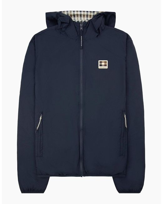 Aquascutum Blue Rlg Badge Reversible Sailor 11 for men