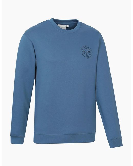 Mountain Warehouse Blue Mountain Crew Neck Sweatshirt for men