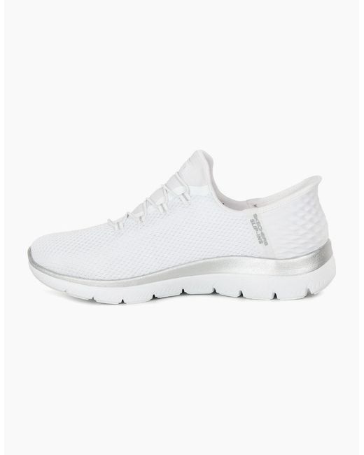 Skechers White Slip