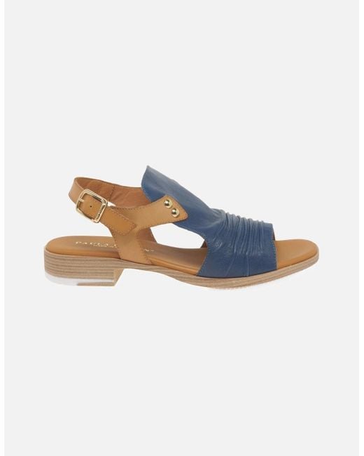 Paula Urban Blue Coastal Buckle Fastening Sandals
