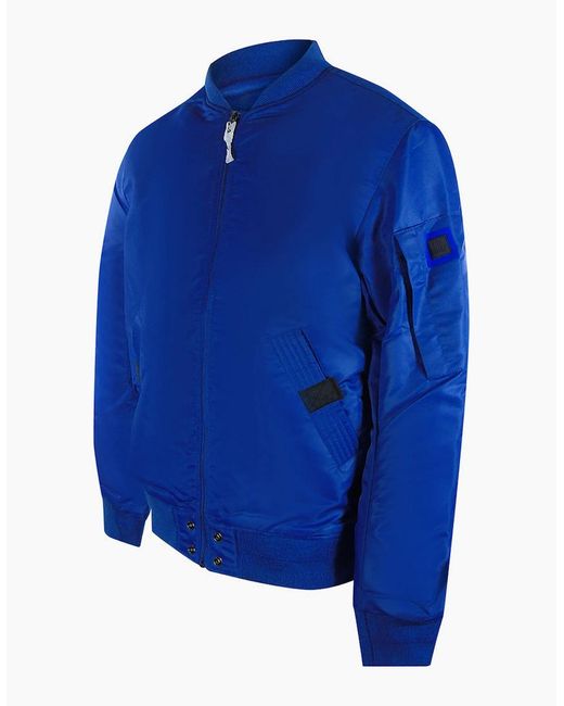 DIESEL Blue J-Ross Mazarine Bomber Jacket for men