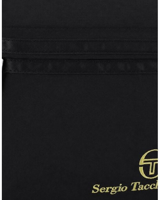 Sergio Tacchini Black Geo Backpack for men