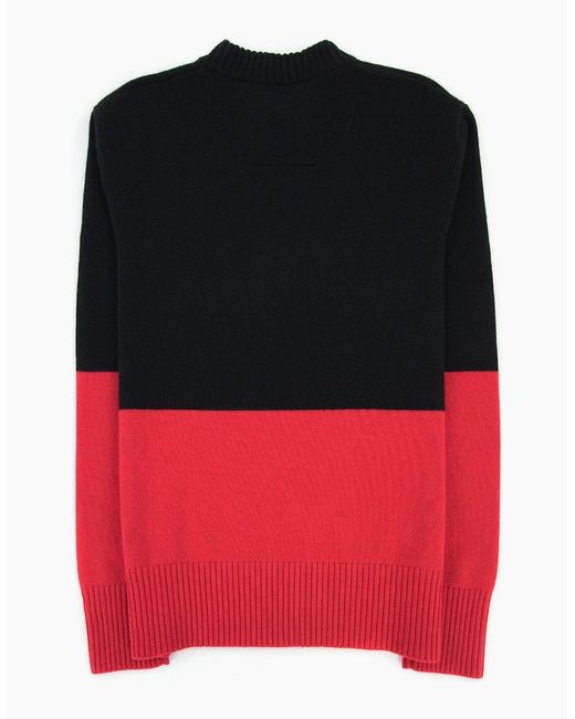 Givenchy Red 4G Colour Block Cashmere Jumper/ 009 for men