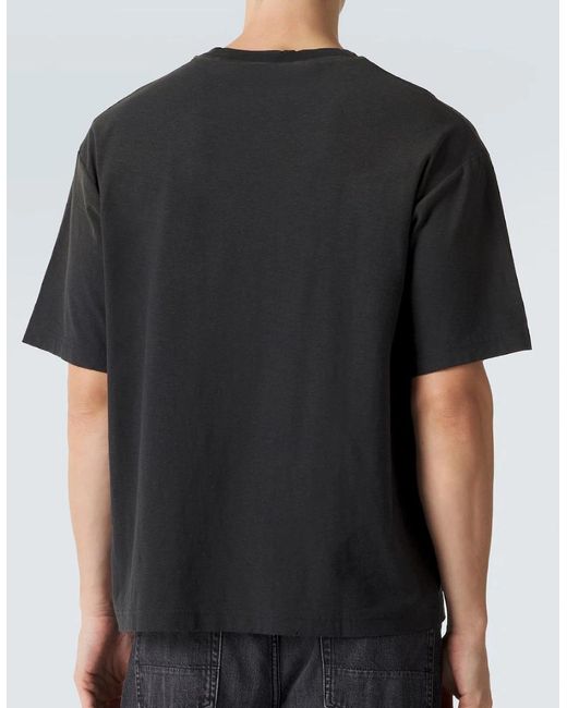 Acne Black Stockholm Logo Pocket T-Shirt for men