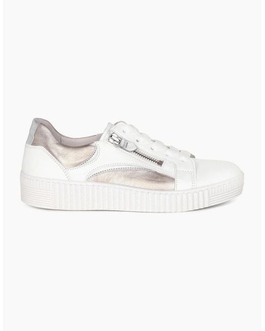 Gabor White Wemo Trainers