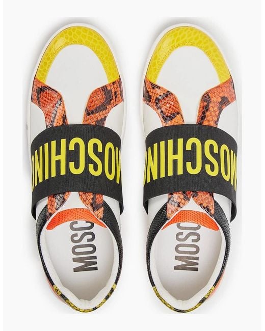 Moschino White Low Top Trainers for men