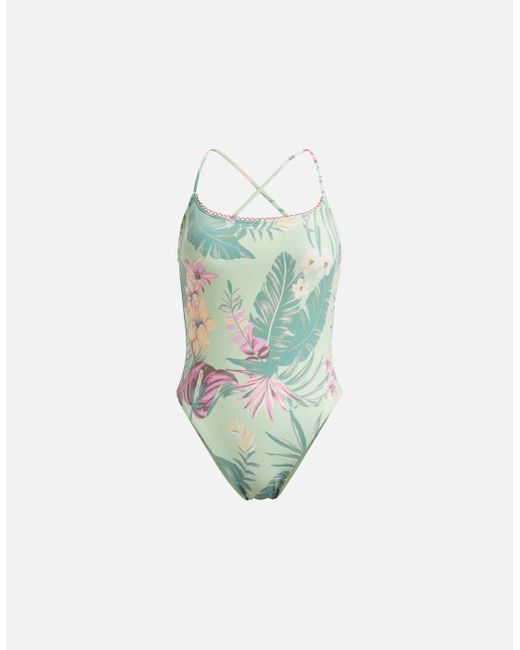 Roxy Green Into The Sun One Piece Swimsuit