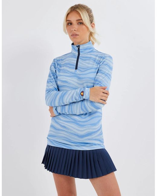 Ellesse Blue Jazmin 1/2 Zip Top