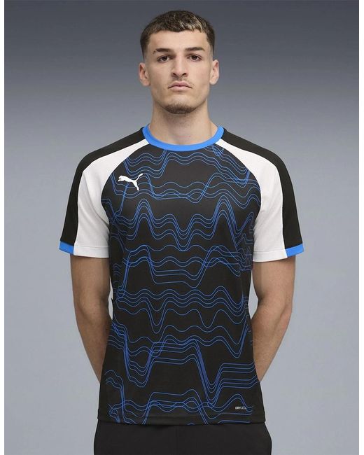 PUMA Blue Individualliga Graphic Jersey T-Shirt for men