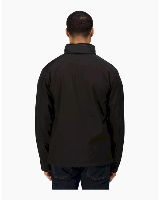 Regatta Black Hydroforce 3-Layer Membrane Waterproof Breathable Softshell Jackets for men
