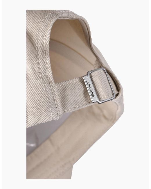 Gant Natural Shield Base Ball Cap Putty for men