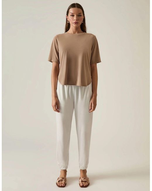 James Lakeland Natural Jersey Camel T-Shirt