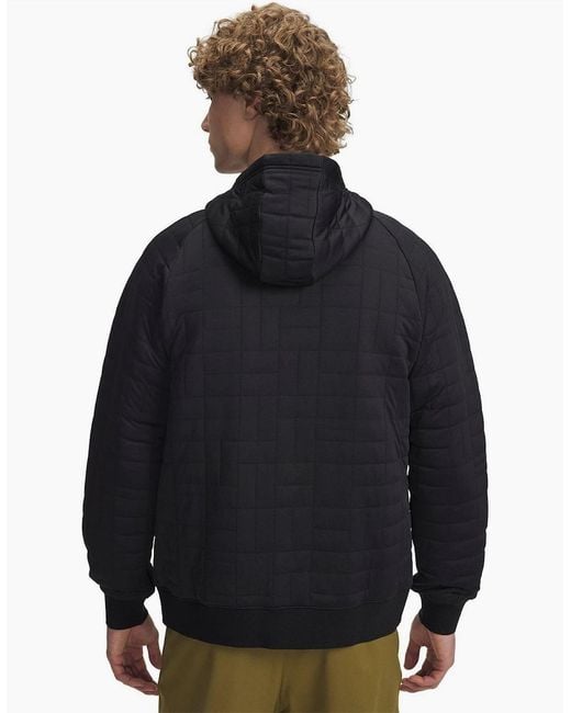 Under Armour Blue Unstoppable Fleece Textured Full Zip Jacket for men