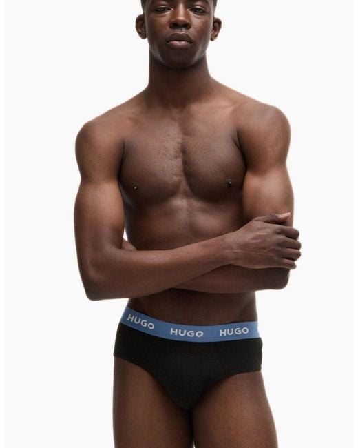 Boss Blue 3-Pack Classic Logo Briefs, W/ /Mint for men