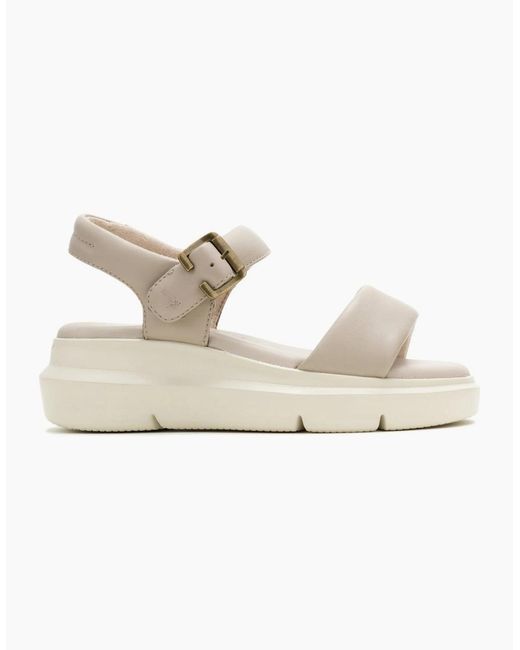 Hush Puppies White Uplift Quarter Strap Sandals