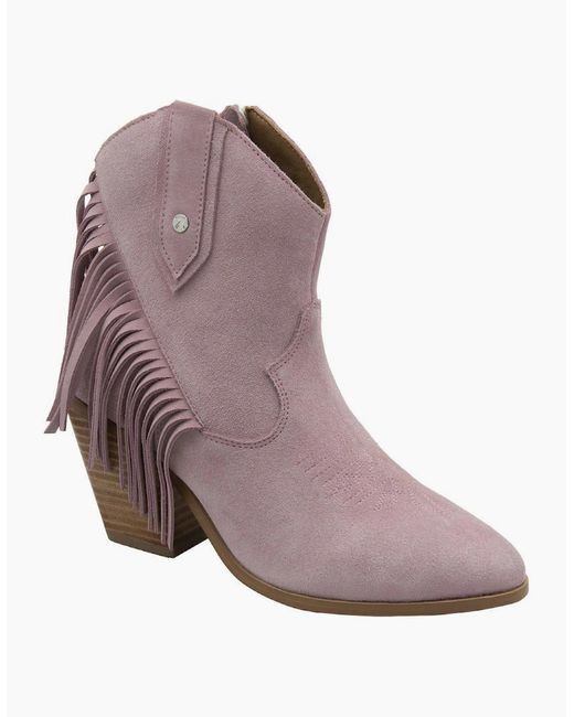 Ravel Purple Horsley Ankle Boots