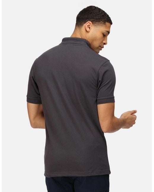 Regatta Gray Classic 65/35 Short Sleeve Polo Shirt for men