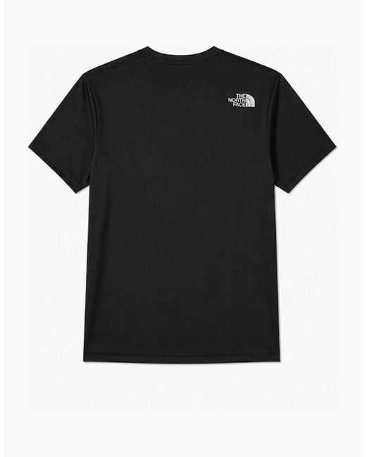 The North Face Black Graphic Reaxion Dri Fit T-Shirt for men