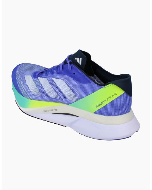 Adidas Blue Adizero Boston 12 Sneakers If9211 for men