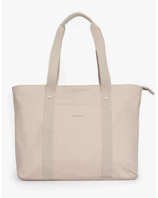 Barbour Natural Olivia Tote Bag Light Sand